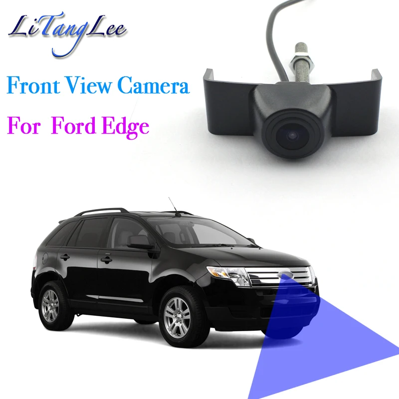 Car LOGO Front View Camera Night Vision HD Waterproof Wide Angle Blind Spot Area Parking Camera For Ford Edge U387 2007~2018