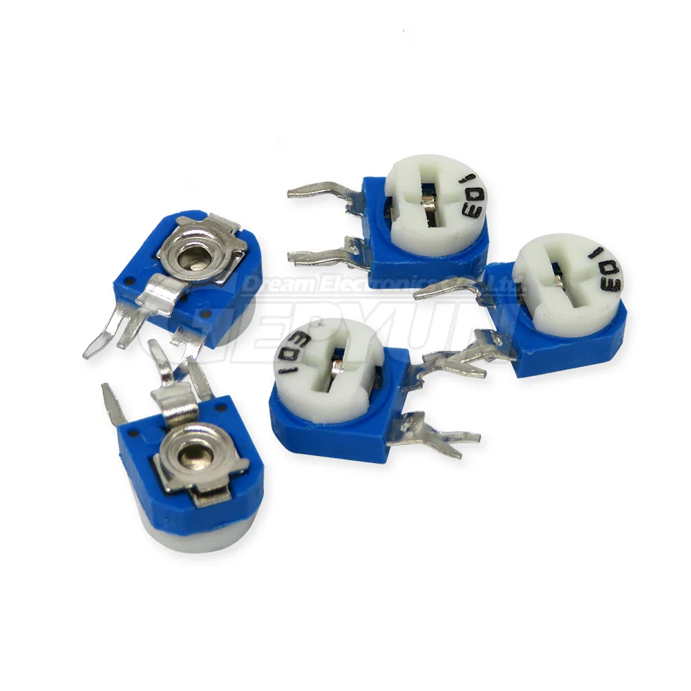 10pcs/lot RM063 RM-063 100 200 500 1K 2K 5K 10K 20K 50K 100K 200K 500K 1M ohm Trimpot Trimmer Potentiometer variable resistor