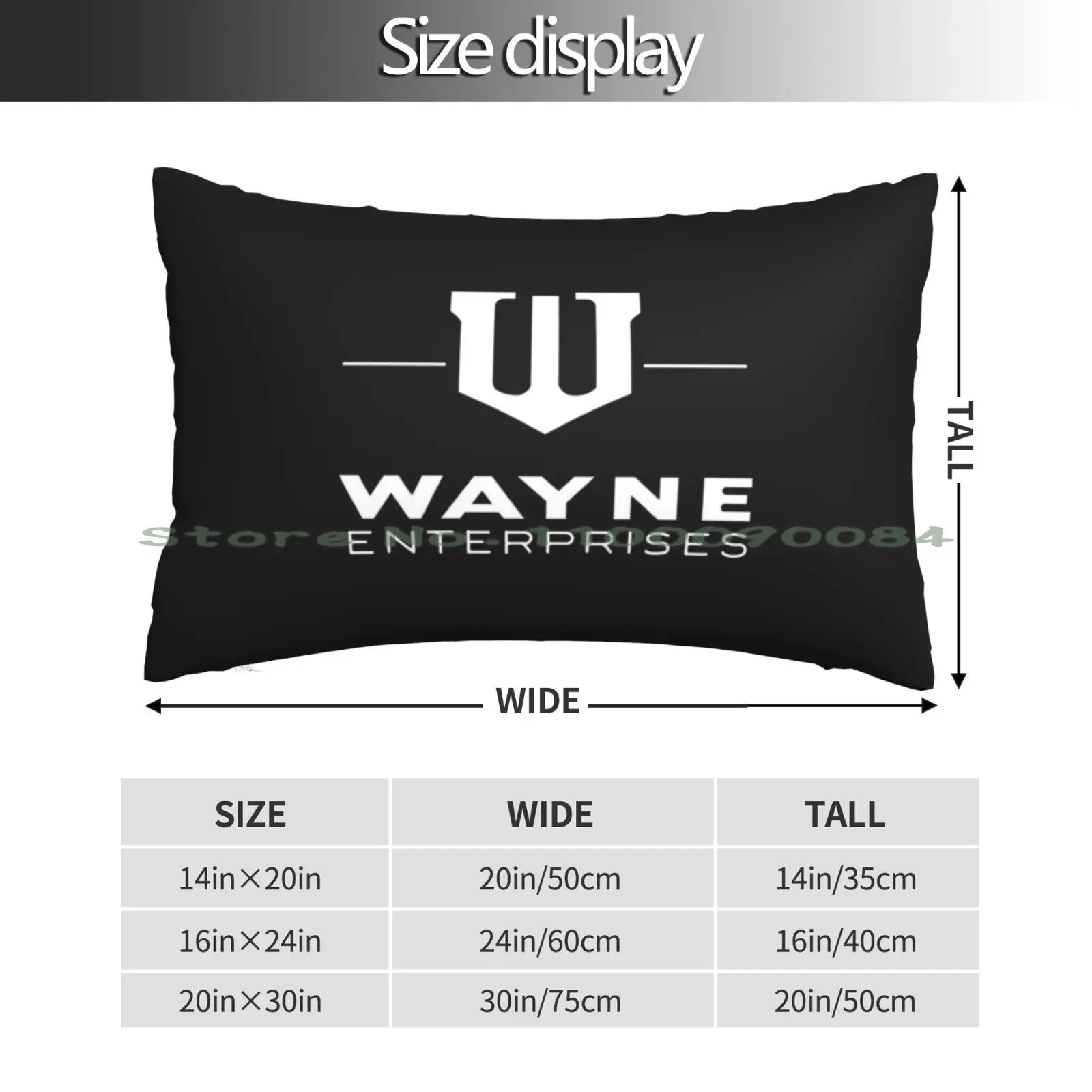 Wayne Enterprise Pillow Case 20x30 50*75 Sofa Bedroom Enterprises Business Comics Bruce Wayne Superhero Dcuniverse Brand Comic