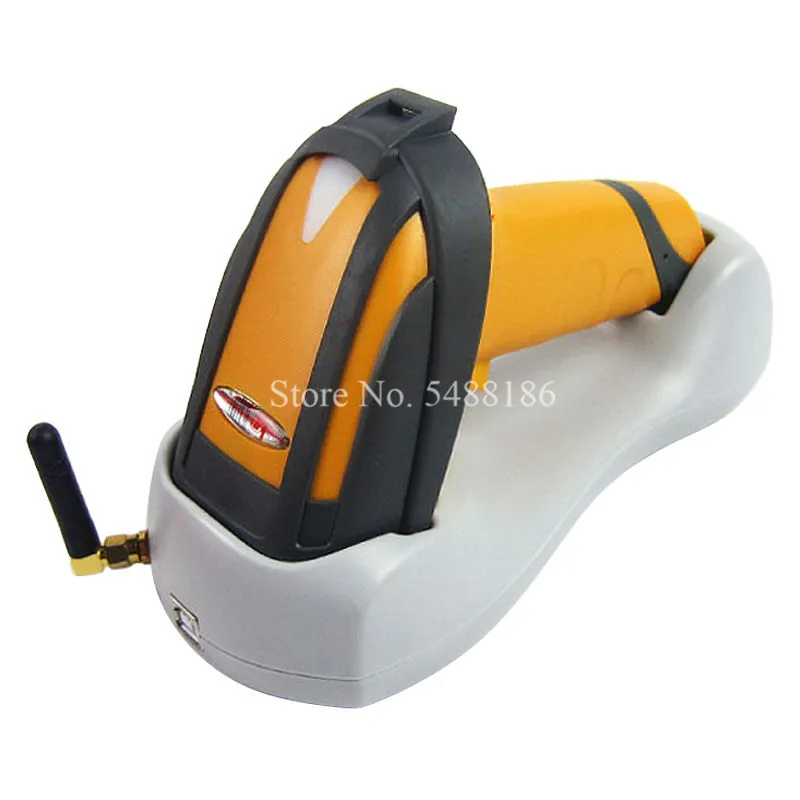 

1D Wireless Barcode Reader with Stand Bar Code Scanner with Memory for Warehouse Supermarket Retail Stores