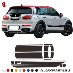 Mini jcw clubman f54 all4用フード,エンジンカバートランクテール用サイドストライプステッカー,ボディデカールキット,アクセサリー  - AliExpress