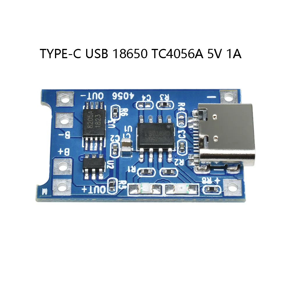 5V 1A Micro USB Type-C 18650 Lithium Li-ion Battery Charging Board TC4056A With Protection Functions PCB For Arduino DIY