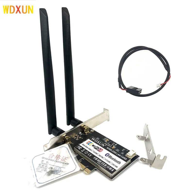 mini pci-e network card for desktop pci-e converter adapter for 7260hmw AX200  BCM94060CD wifi bluetooth desktop WIFI PC CARD