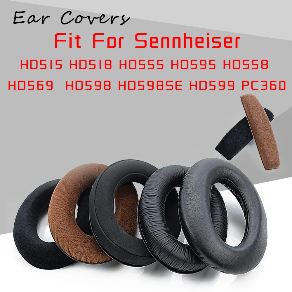 

Амбушюры для наушников Sennheiser HD515 HD518 HD555 HD595 HD558 HD569 HD598 HD598SE HD599 PC360, сменные амбушюры для наушников