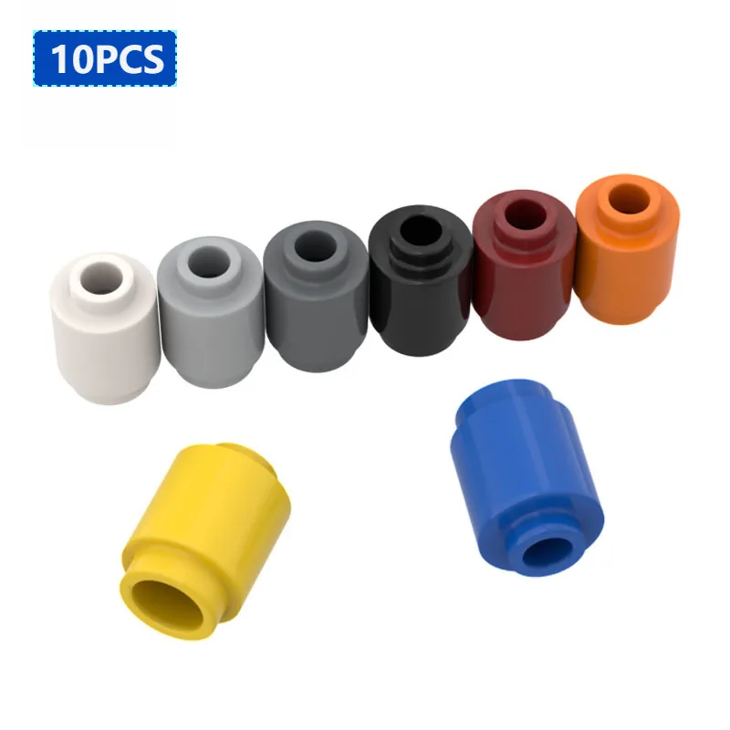 10Psc Bricks 3062 30068 high- Brick 1x1 Round Open Stud Catch For Building Blocks Parts DIY Educational  Parts Toys