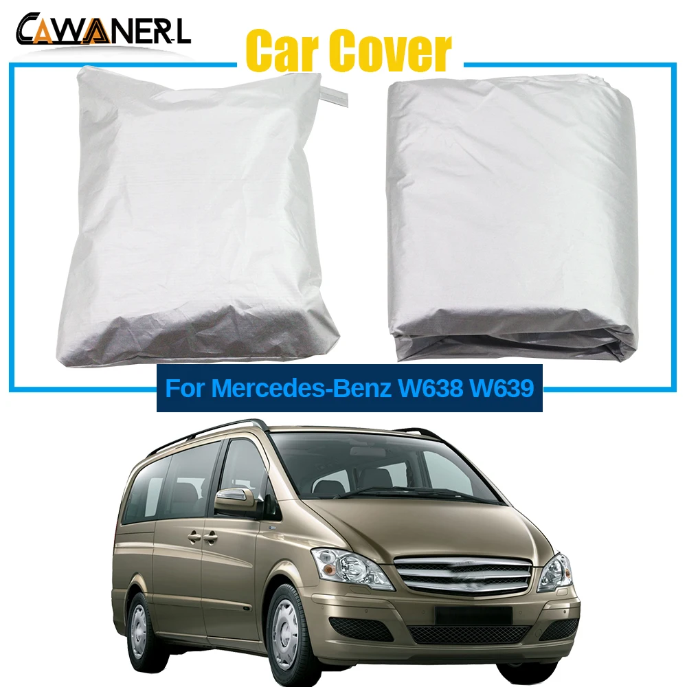 Full Car Cover For Mercedes-Benz W638 W639 Outdoor Indoor Sun Anti-UV Snow Rain Dust Resistant Windproof MPV Cover