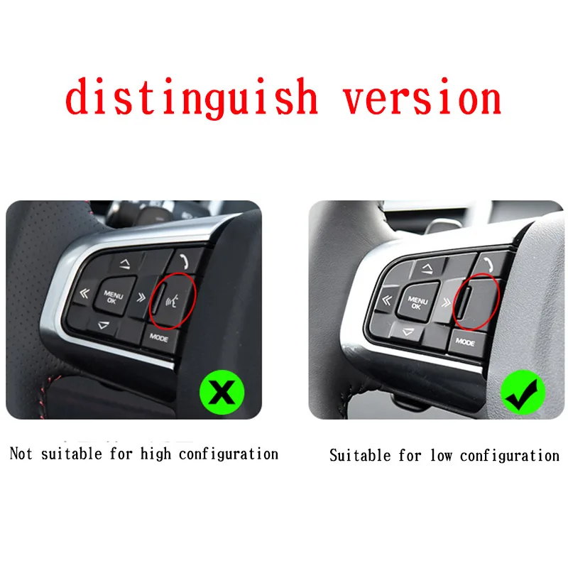 For Land Rover Discovery Sport 2015-2019 Aluminum Alloy Car Steering Wheel Button Decoration Protective Sticker Car Accessories