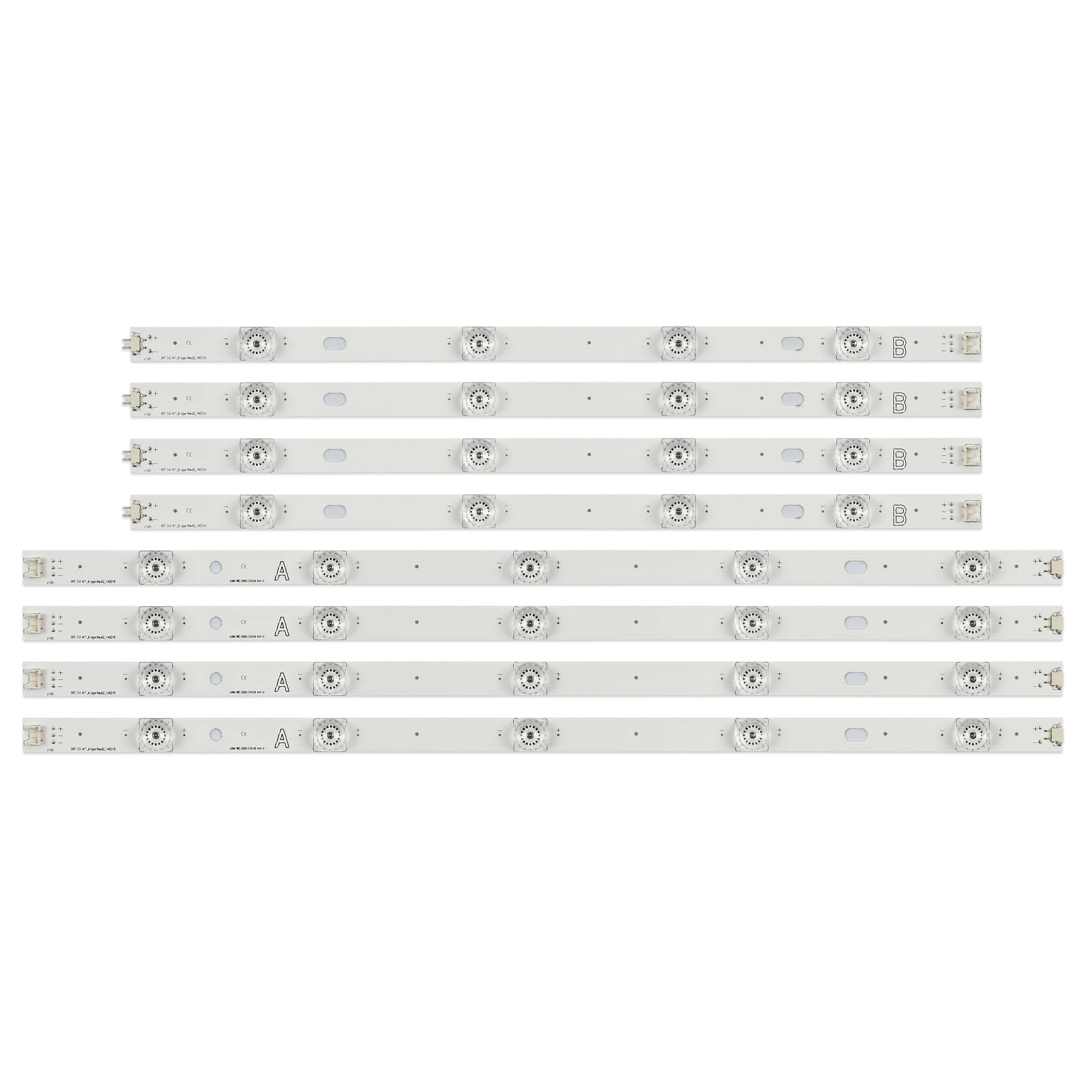 

8pcs LED strip 6916L-1715A 1716A 6916L-1948A 1949A For LG 47'' TV LC470DUH LC470DUE 47LB5800 47LB5700-ZB 47LF5610 47LB6520