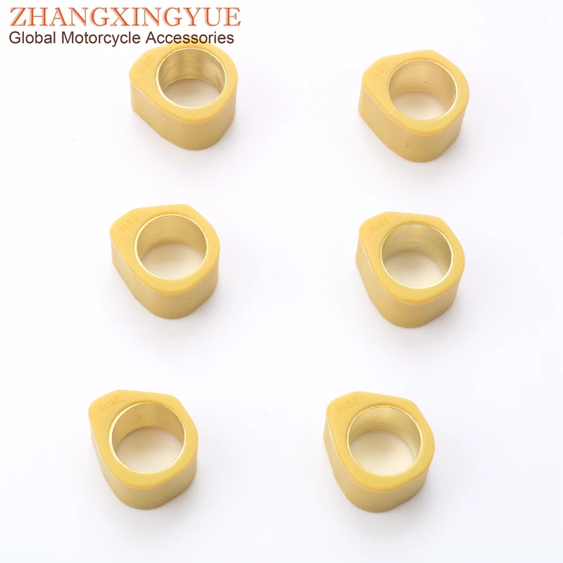 6PC High Performance Variator Weights 20x15mm 8g for Honda SH125 NES PCX Pantheon Spacy 125cc 4-stroke