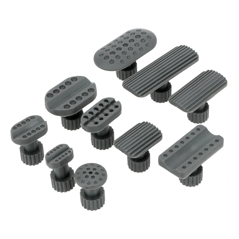 10pcs/set Plastic Gasket Automobile Sheet Metal Repair Gasket Dent Removal Gasket Dent Puller Suction Cup Car Repair Tool