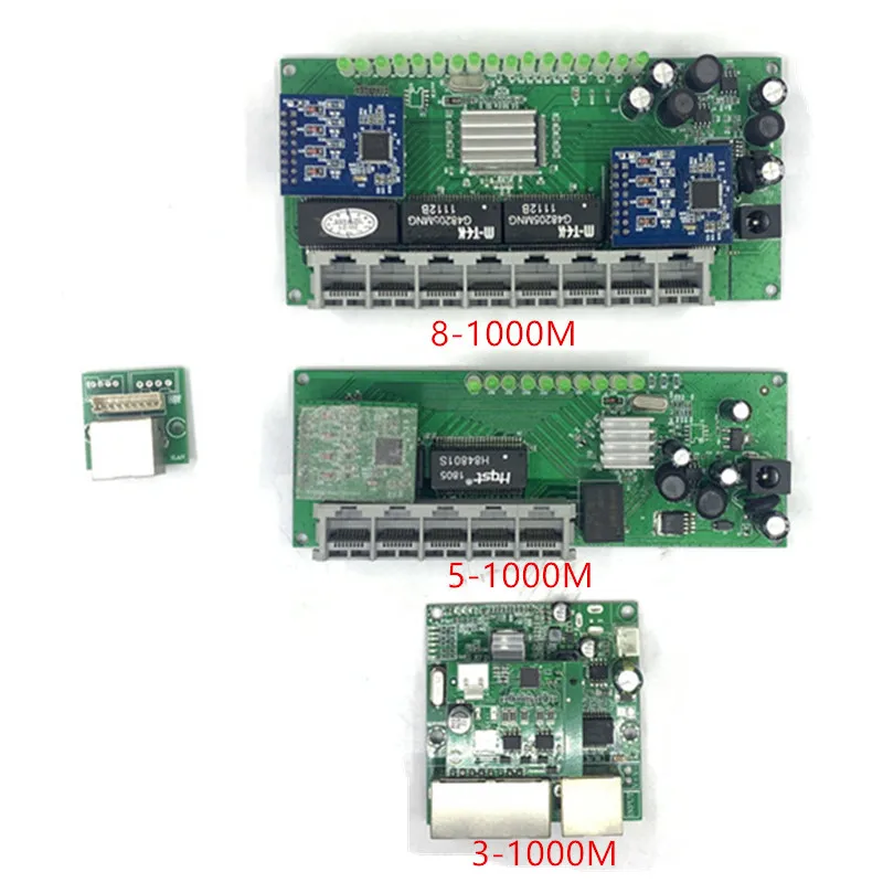 

Модуль коммутатора mini poe Gigabit, 3/5/8 порта, 48 В, 2 А, 96-144 Вт, 3 порта, 10/100/1000 м, модуль коммутатора для материнской платы PCBA, коммутатор RJ45 POE