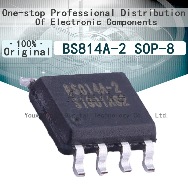 

10/Pcs New Original BS814A-2 SOP-8 Low standby current automatic calibration 4 key capacitance touch detection IC chip SOIC-8