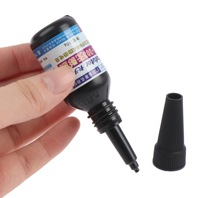 10ml UV Colle Adhésive K-303 UV Durcissant Adhésif Clip Verre Métal Liaison
