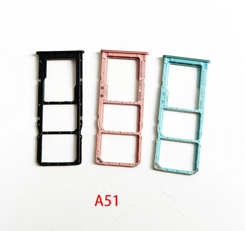 1Pcs  SIM Card Tray Slot Holder Adapter Socket Repair Parts For Samsung A11 A12 A31 A51 A52 A72