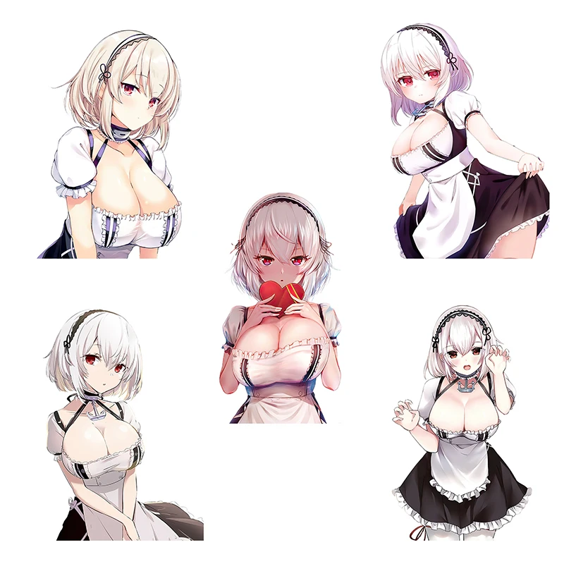 Three Ratels CA93 Azur Lane HMSSirius Sexy Girl manga Sticker For Car Hood Home Decoration Laptop Refrigerator Toilet Gift Decal