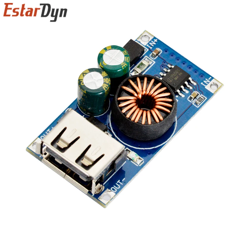 QC3.0 Quick Charge Module 24W DC 6-32V to 5V/9V/12V USB Step-Down Power Board, for Car Phone Fast Charging Android iPhone