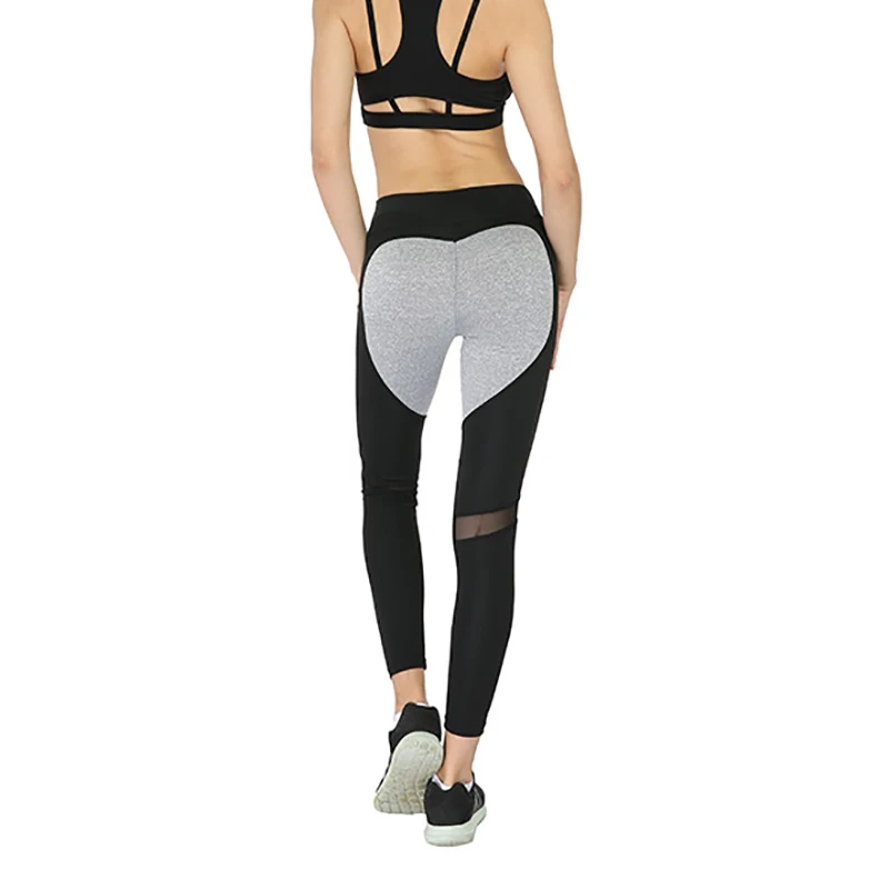 

2021 Explosion Push Up Leggings Women Ass Love Mesh Yarn Stitching Sports Leggings Women New Fashion Fitness Leggings