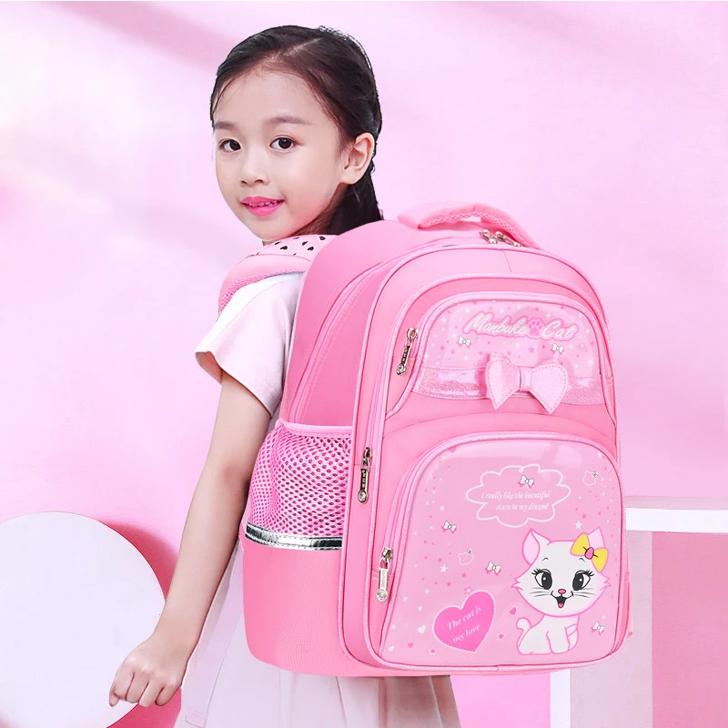 Waterproof Children School Bags Cartoon Cute Princess Backpacks Orthopedic Kids Book Bags for Teenage Girls Schoolbags Mochila