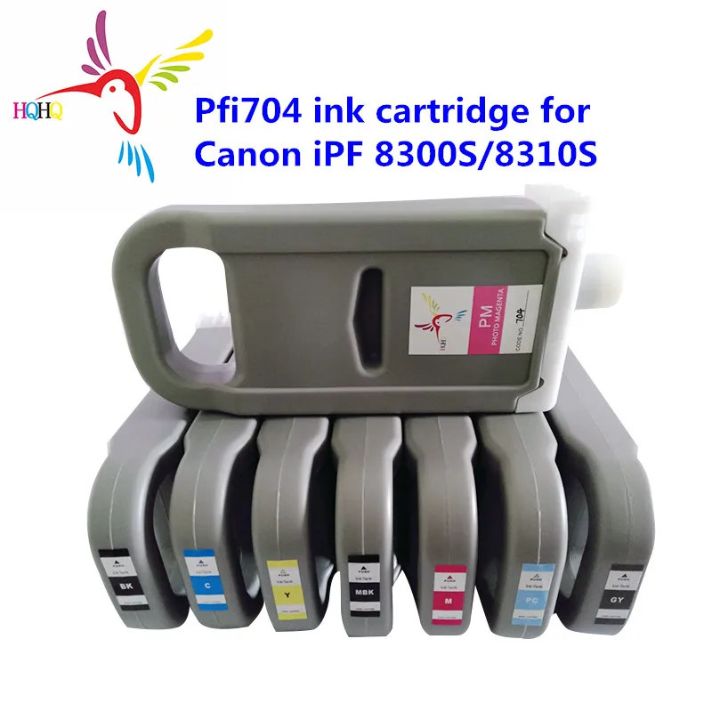 

700ML PFI704 Ink Cartridge with Dye Compatible For Canon iPF 8300S/8310S Printer Compatilbe Water Based Printing