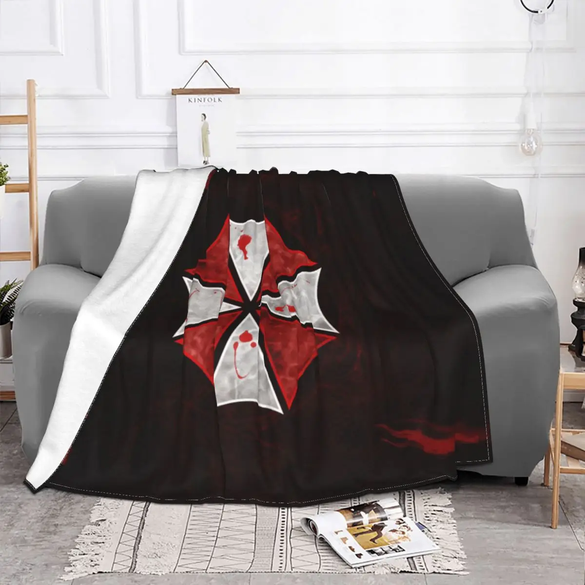 Umbrella Corps Military Tactical Flannel Throw Blankets Pharmaceuticals Corporation Blankets for Sofa Car Ultra-Soft Bed Rug