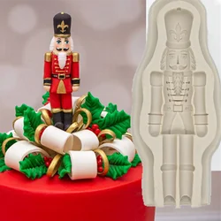 Christmas Guard 3D Resin Silicone Mold Kitchen Baking Decoration Tool DIY Soldier Cake Chocolate Dessert Candy Fondant Moulds