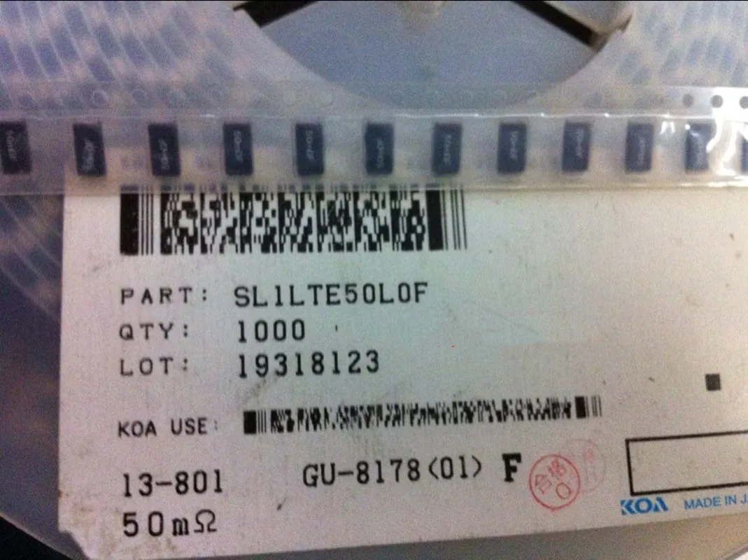 

50MRF SL1TTE50L0F 2512 0.05R 1% 100PPM Sampling power resistance