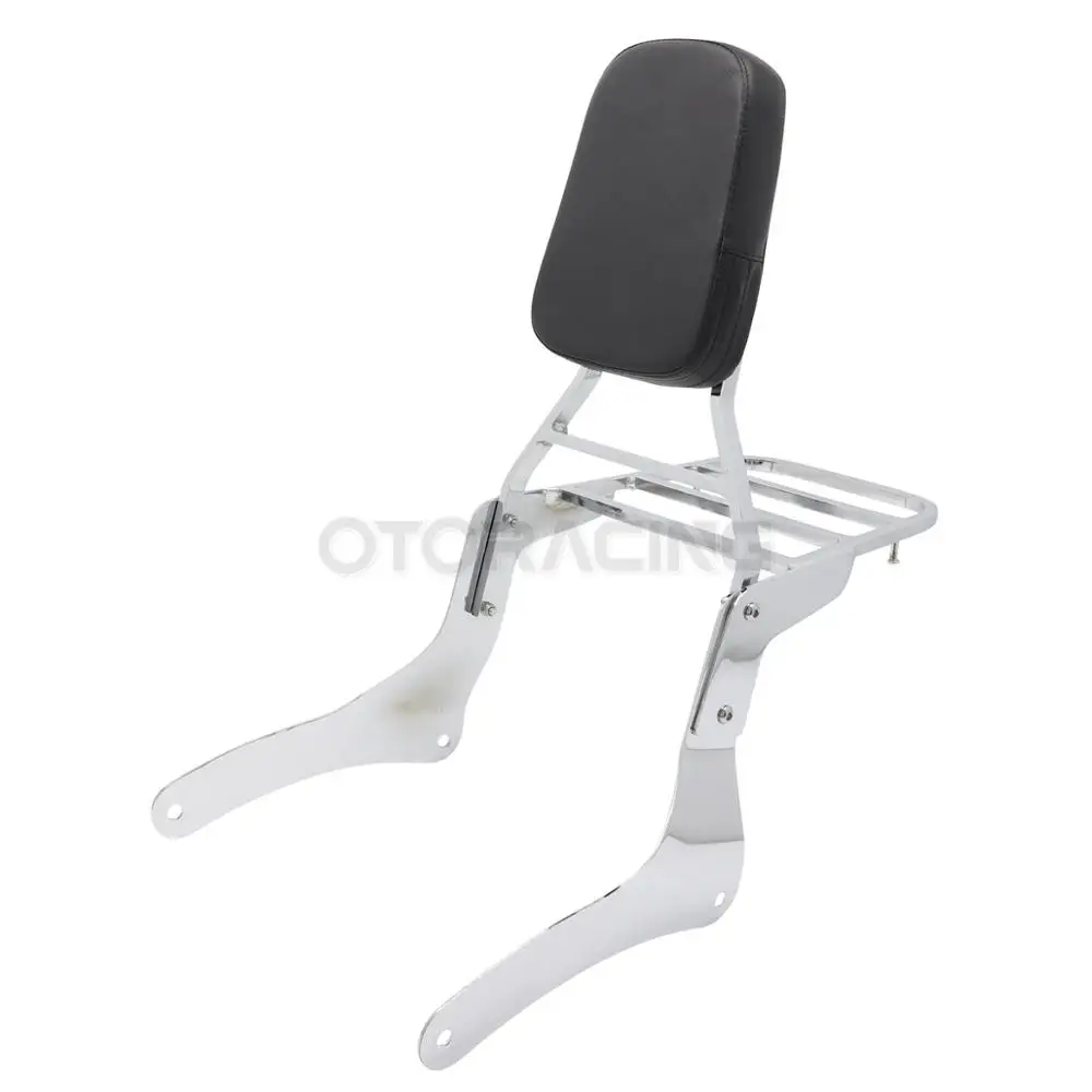 Motorcycle Backrest Sissy Bar with Luggage Rack For Kawasaki Vulcan VN 900 VN900 1996-2023