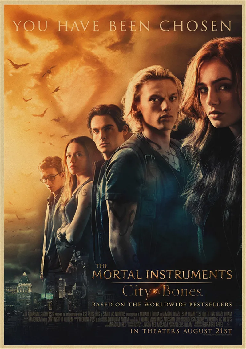 Shadowhunters The Mortal Instruments Kraft Paper Posters Art Painting Wall Pictures For Living Room Decoration Home Decor