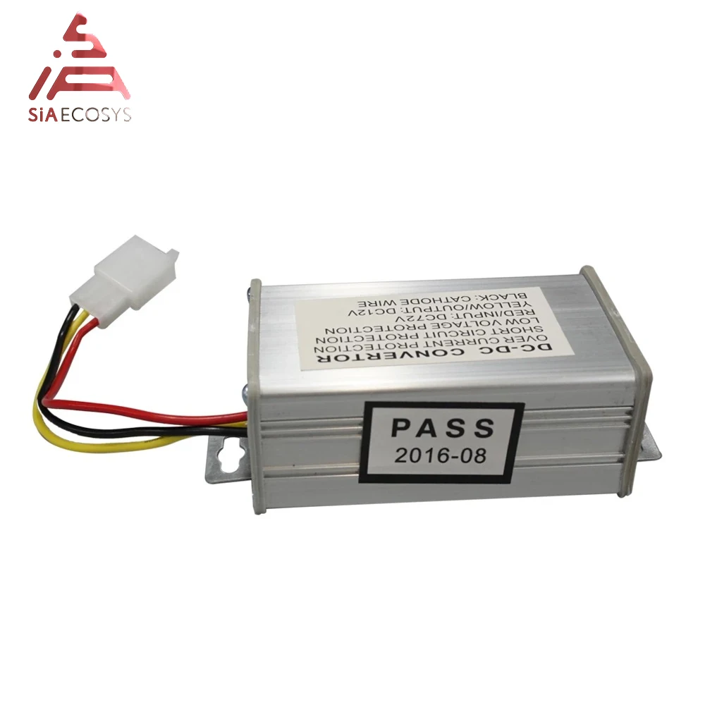 QS 72V to 12V 10A DC-DC Voltage Converter For E-Bike Or Electric Scooter Or Electric Car