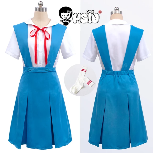 綾波レイコスプレ服アスカコスプレ服アニメevaコスプレ秀衣装学校制服 - AliExpress