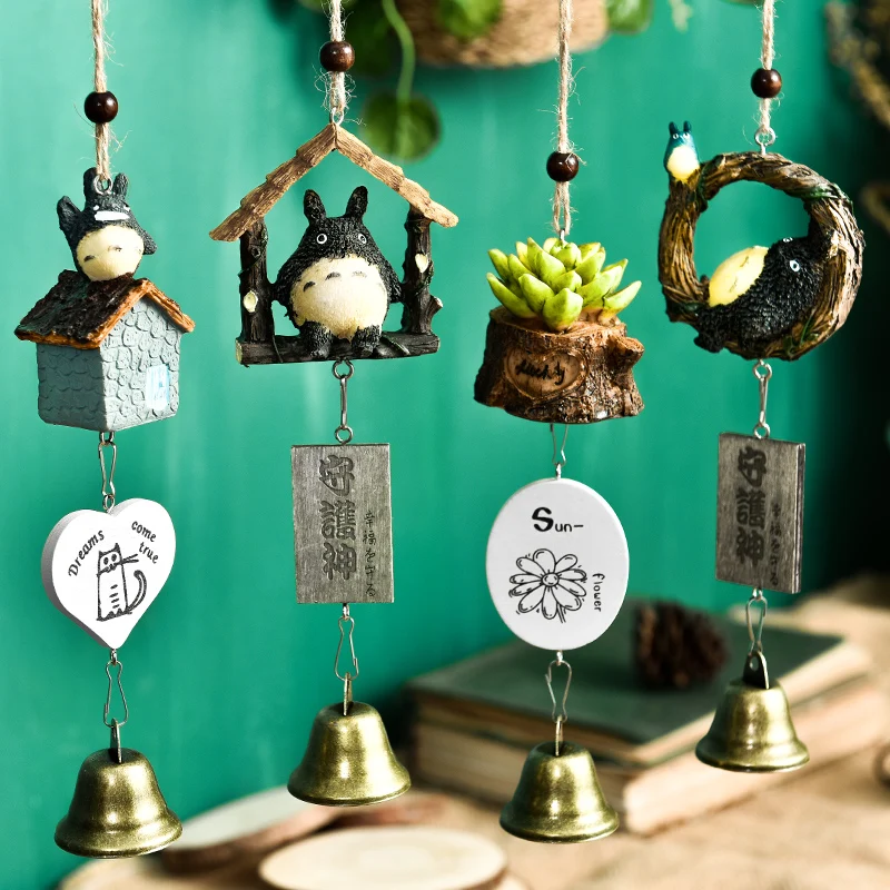 Wind Chimes Fresh Copper Bell Pendant Plant Japanese Style Creative Hanging Door Room Decorations Teacher's Day Gift