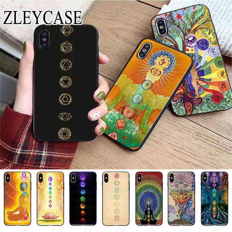 The mandala chakra Insist yoga Phone Case For iphone 13pro 14pro 15pro 12pro 11pro xs max 7 8 XR 12mini 15plus 13mini SE cover