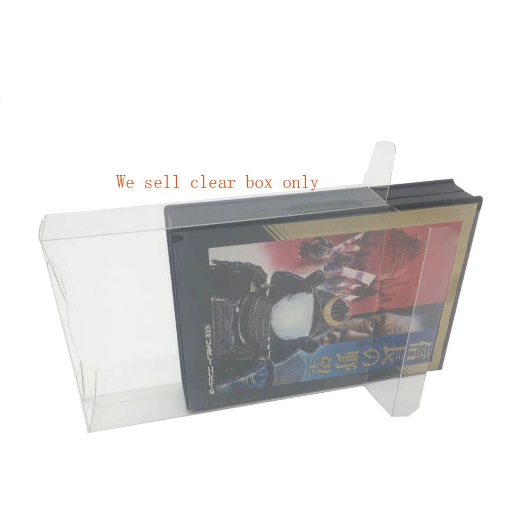 Clear transparent PET plastic  box cover For F C Japanese version for KOEI  dedicated game storage display  protection box