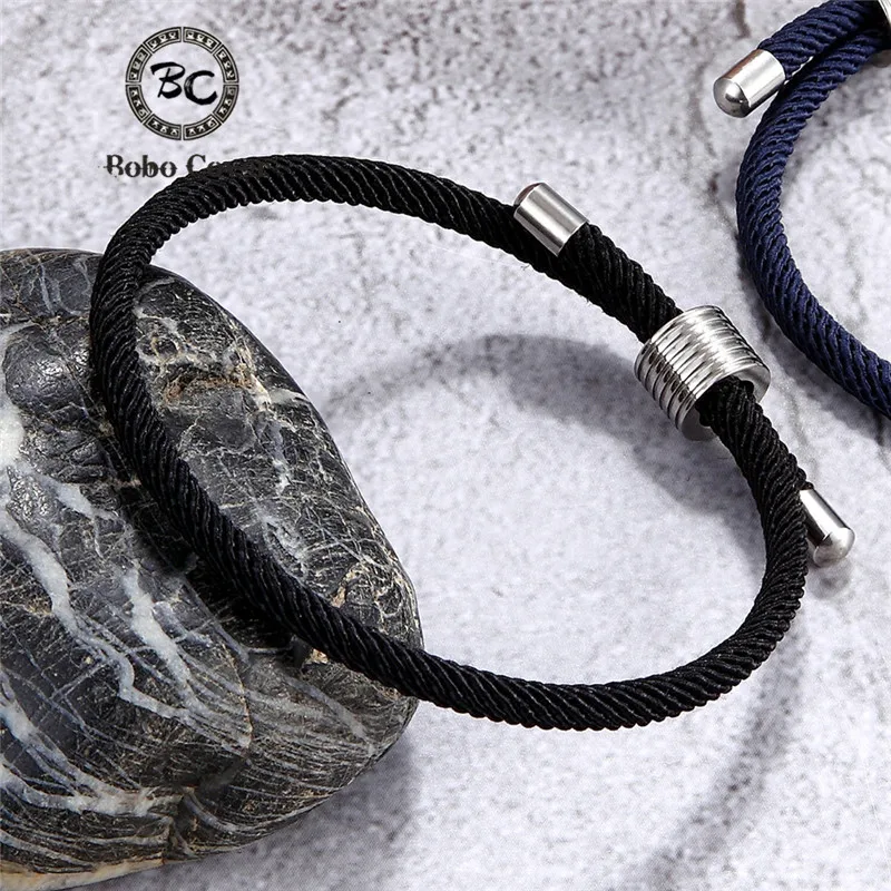 Großhandel Farbe Milan Seil Kette Überleben Armbänder Männer Frauen Glück Paar Armband homme femme Fußkettchen Mädchen Schmuck wasser Sportlich
