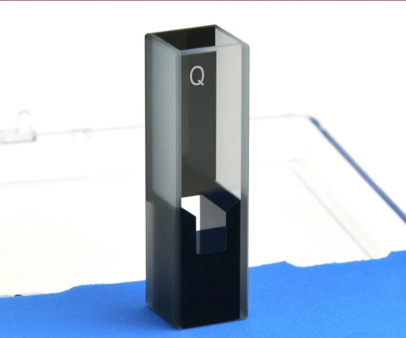 Quartz ultra-micro cuvette 300ul center height 15mm optical path 10mm