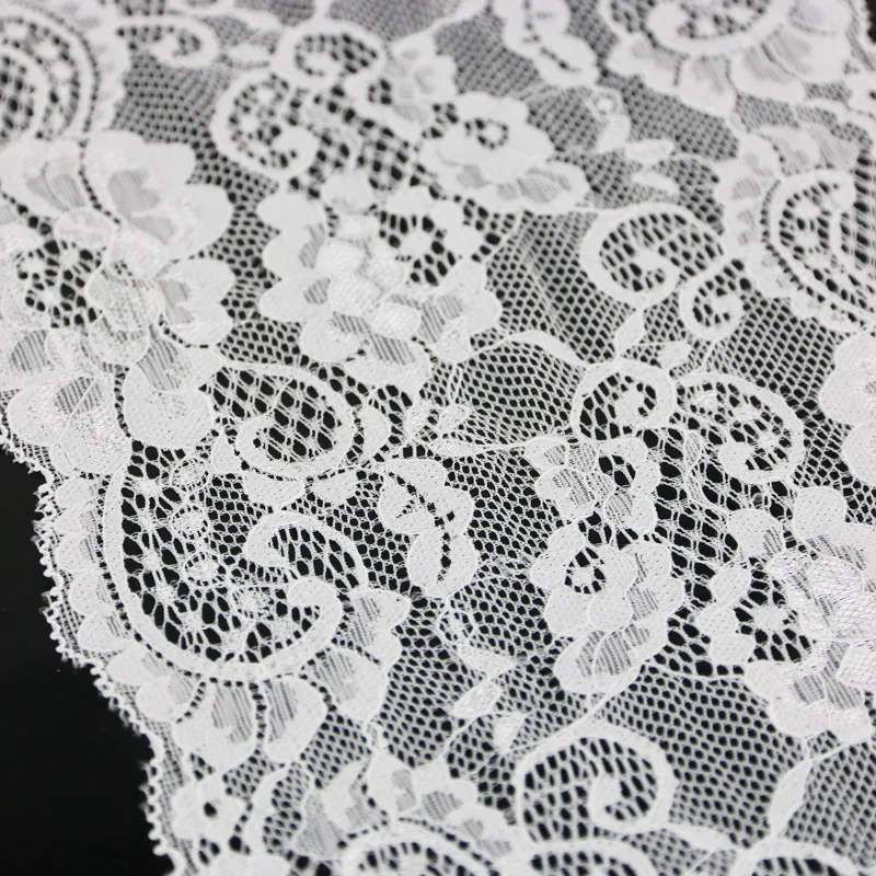 (3 meters/lot) 17cm white elastic lace Fabric French hollow underwear stretch lace Trim DIY