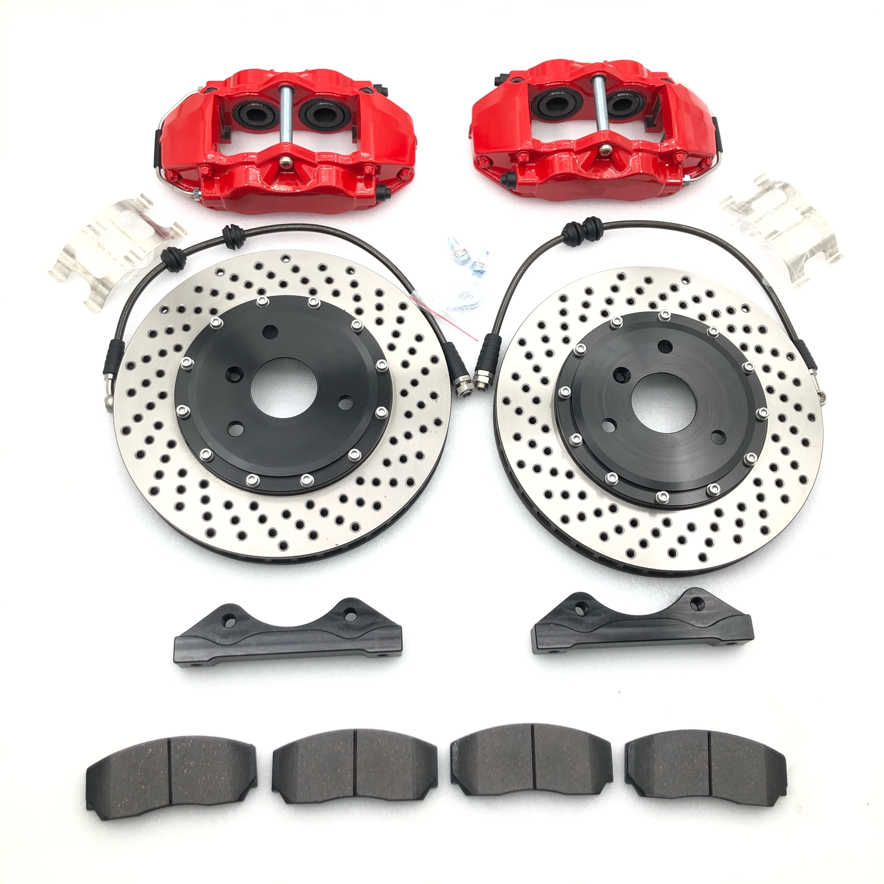 JK9200 High Performance Racing Car big Brake kit red 4pot Caliper 345*28 disc for 18 inches Rear wheel