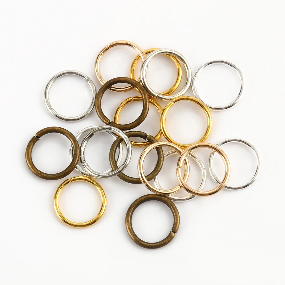 200pcs/lot 3mm-12mm Metal Jump Rings Jewelry Findings Open Loop Split Rings Supplies for Jewelry Making Handmade DIY Accessories