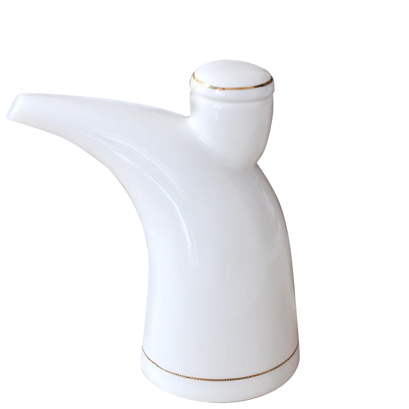 Bone china vinegar pot ceramic soy sauce pot kitchen oil pot seasoning oil bottle restaurant creative ceramic household seasonin