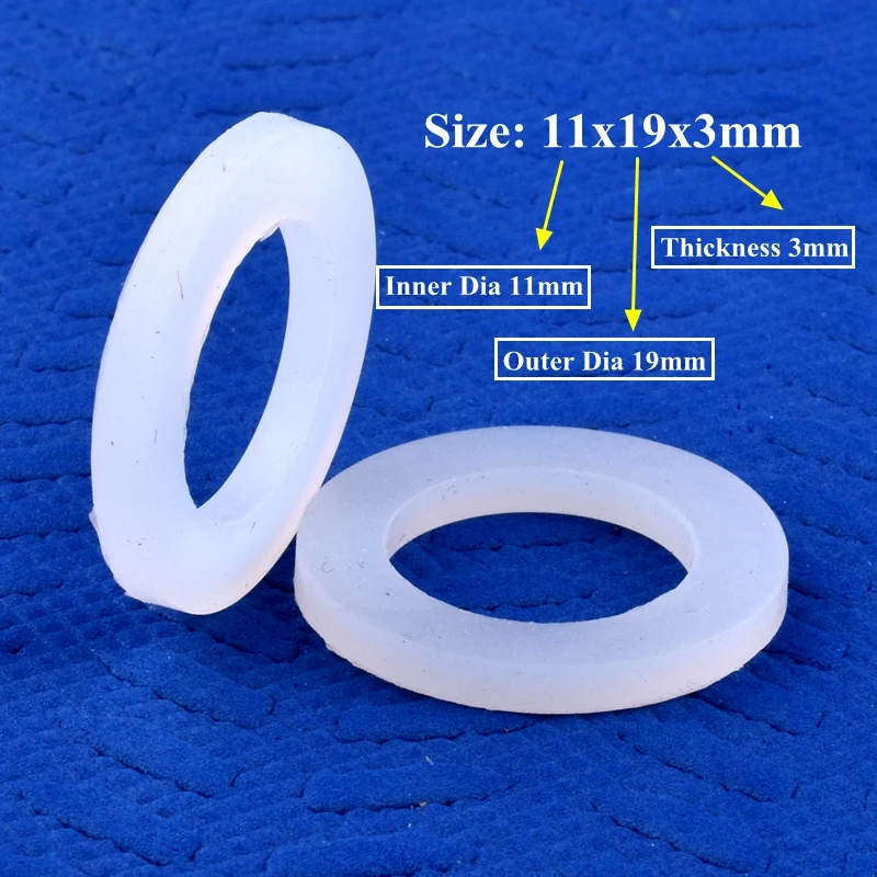 ID 11 ~ 50mm Food Grade silikonowa uszczelka odporność na wysoką temperaturę pierścień uszczelniający nawadnianie fajka wodna wspólne dozownik do