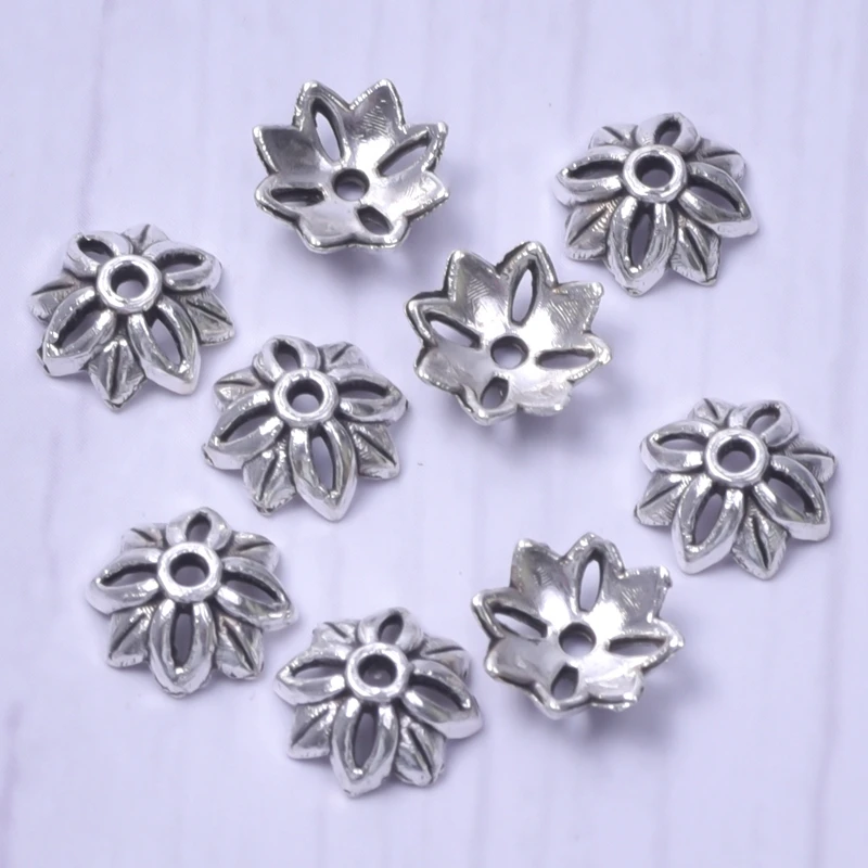 100pcs Material For Pendants Bead Cap Charms For Jewelry Making Pendant DIY Accessories Flower Base Wholesale Items For Business