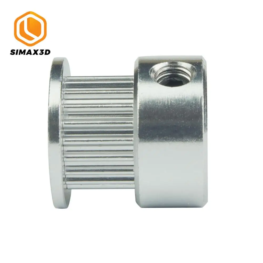 Simax3d-polia da correia dentada gt2, diâmetro dentado 5mm, 6.35mm, largura da correia 1/2 peças, para peça da impressora 3d ender 3 pro