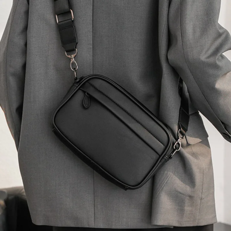 Męska torba crossbody na co dzień, listonoszka, męska torba na ramię ze skóry PU, męska torebka, torba crossbody, nowość 2021