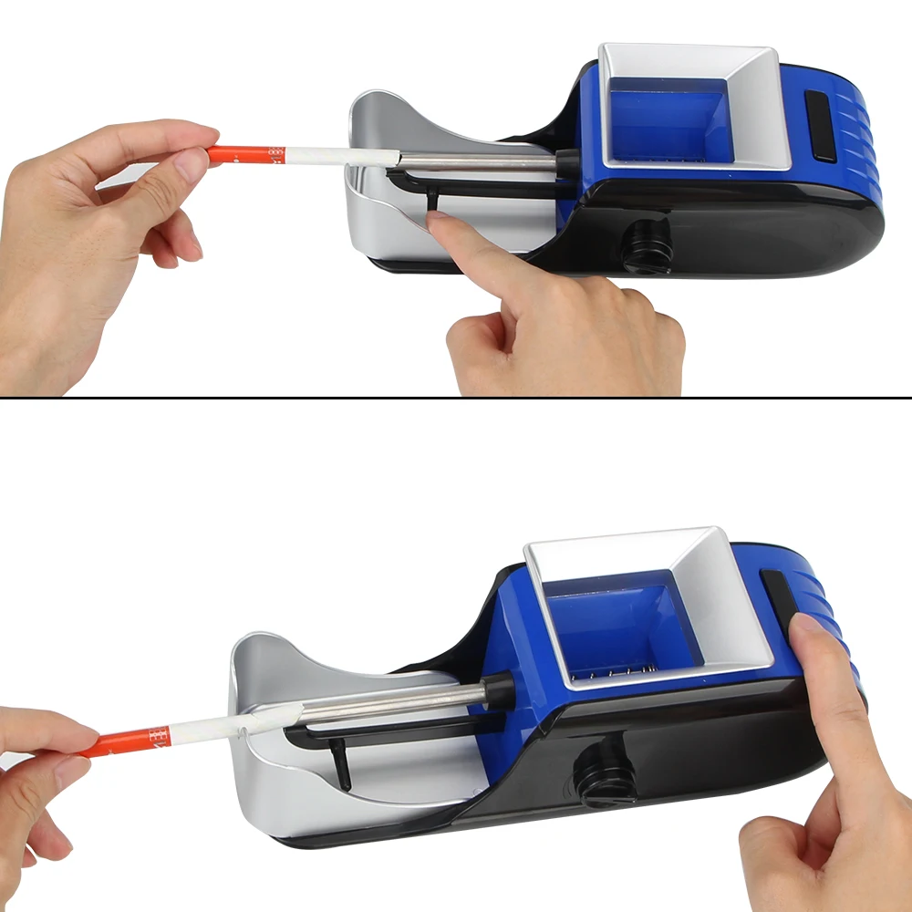 EU/US Plug Filling Materials Cigarette Rolling Machine Tobacco Rolling Injector Tobacco Roller Smoking Accessories DIY
