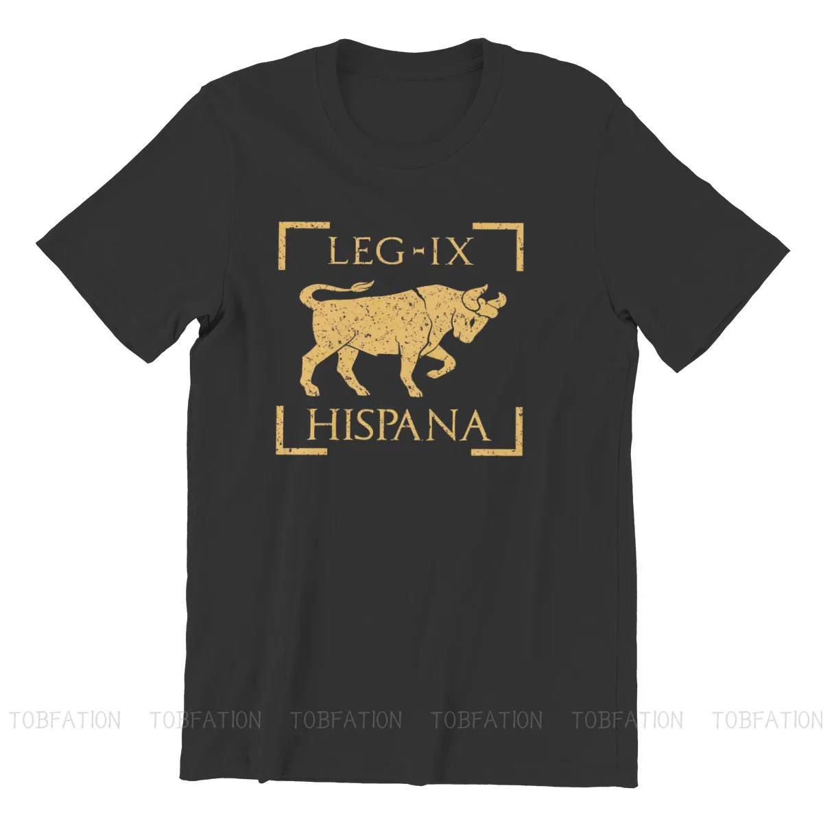 Ancient Rome TShirt for Men Legio IX Hispana Taurus Emblem Basic Casual Tee T Shirt Novelty Trendy Loose