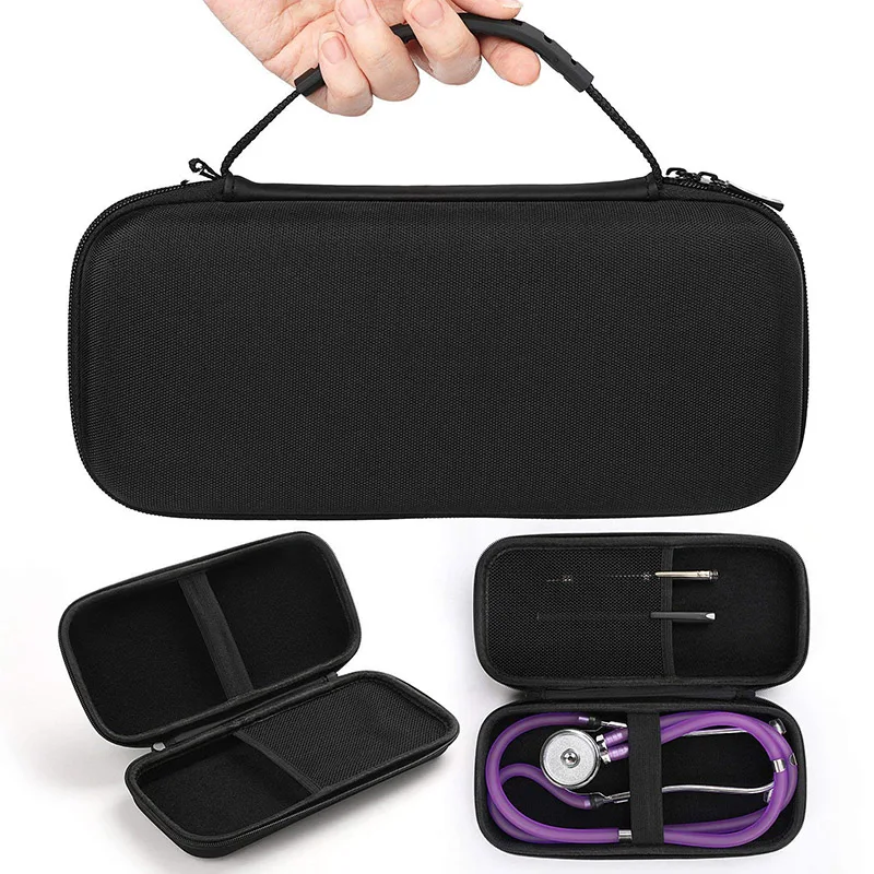 Portable Zipper Bag Storage Pouch EVA Hard Carry Case for 3M Littman/Vive Precision Stethoscope C66