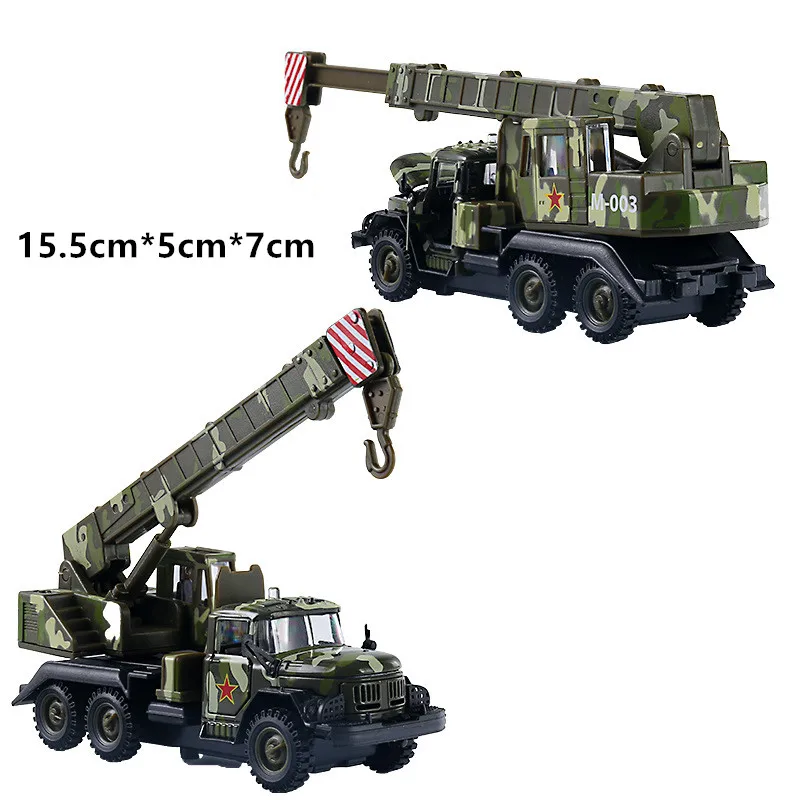 Kinderen Militaire Model, 1:36 Alloy Pull Back Geluid En Licht Rocket Kraan Auto, Missile Launcher Speelgoed, groothandel Hot Geschenken