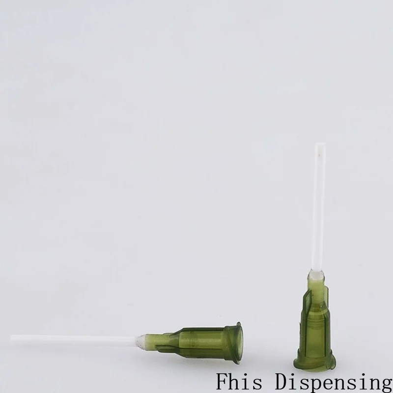 الغراء الاستغناء إبرة أنبوب طول 25 مللي متر 1 بوصة 14 جرام PP إبرة مرنة حزمة من 20