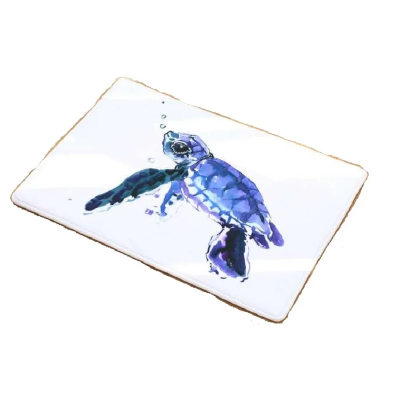 CAMMITEVER Animal Sea Turtle Mat Bathroom Kitchen For Bedroom Area Rug For Living Room