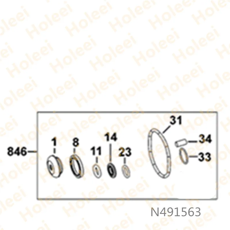 SERVICE KIT FOR DEWALT DCH033 DCH133 N491563